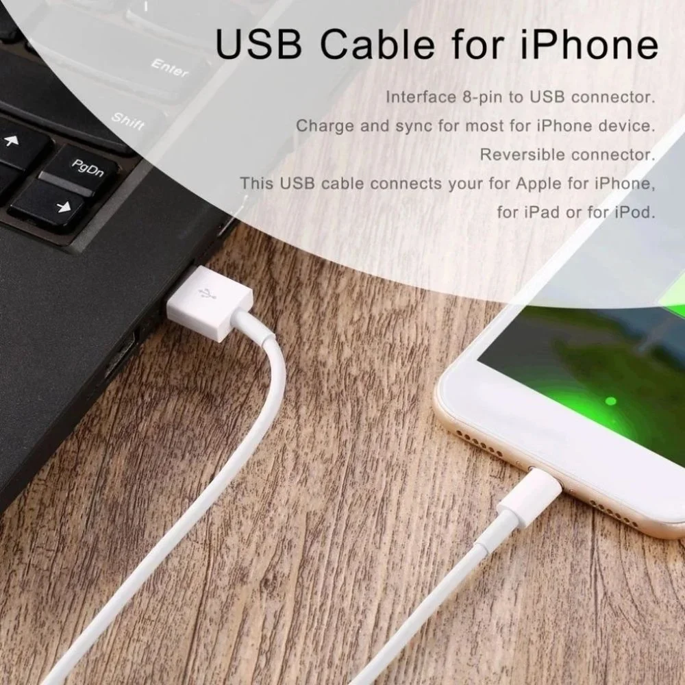 Lightning Cable For iPhone / Charger USB Cable BRAND NEW 6.5ft.